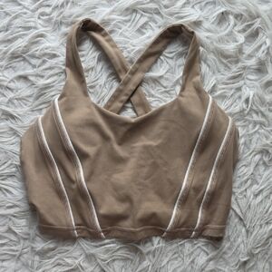 TYC Light Brown Crisscross Sports Bralette
